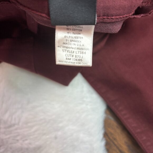 Fling Monkey Skinny Jeans 27 Burgundy Low-Rise Stretch Denim Jegging Women's - Picture 12 of 12